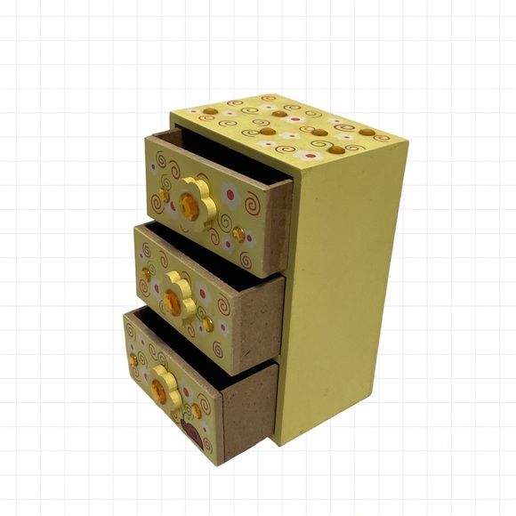 Cute 3 Drawer Mini Dresser with Ladybug Design! - Picture 2 of 10